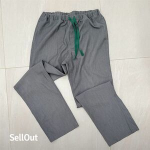 FIGS Woman Gray Scrub Pants XS Elastic Waist Drawstring Workwear